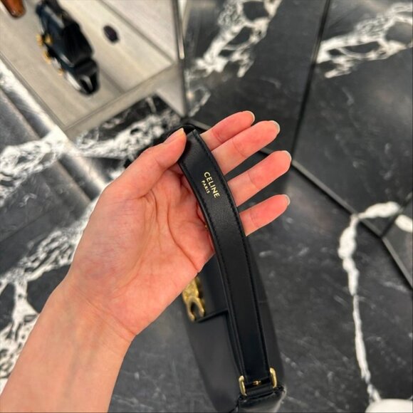 Celine Arc de Triomphe Ava Soft Meniscus Bag Black - Picture 5 of 5